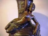 Art Nouveau bronze vase