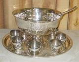 Silverplate Punch Set