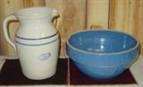 Crockery Bowl & Pottery Pitcher