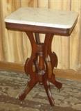 Victorian Marble Top Lamp Table