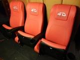 RED THEATER SEATS WIRED FOR RUMBLE SENSATION