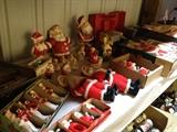 Vintage Christmas decorations, Santas, Ornaments