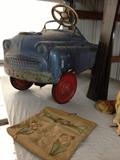 Antique pedal car