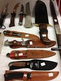 Fixed blade and pocket knife collection