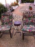                                                     2 patio spring chairs