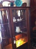                                              antique display cabinet
