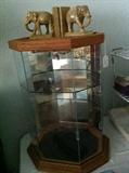                                elephant book ends/display cabinet