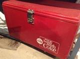 Antique Metal Coke Cooler