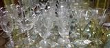vintage crystal stemware
