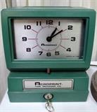 vintage time clock