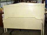 shabby chic headboard and footboard