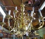 solid brass chandelier