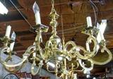 solid brass chandelier