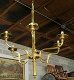 Deco flair brass chandelier 