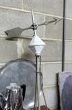 lightning rod with glass bolt and Star of David