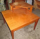 mid-century teak corner table