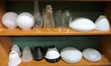glass lampshades, globes and chimneys