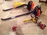 leaf blowers, weed wacker