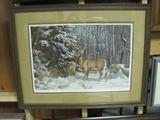 "Whitetail Buck" / Robert W. Plasschaert/ 1982/ #23/25 artists proof