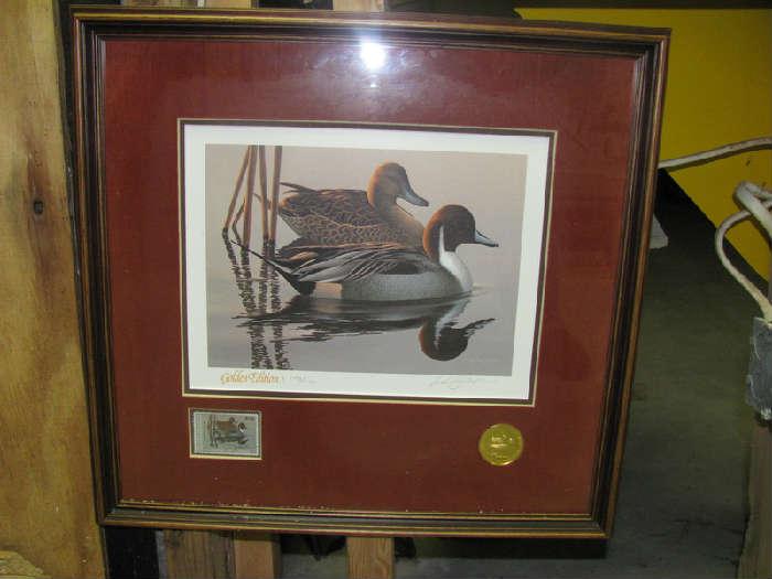 USPS duck stamp with picture and anniversary seal/ Scholer/ 1982/ #1798/6700