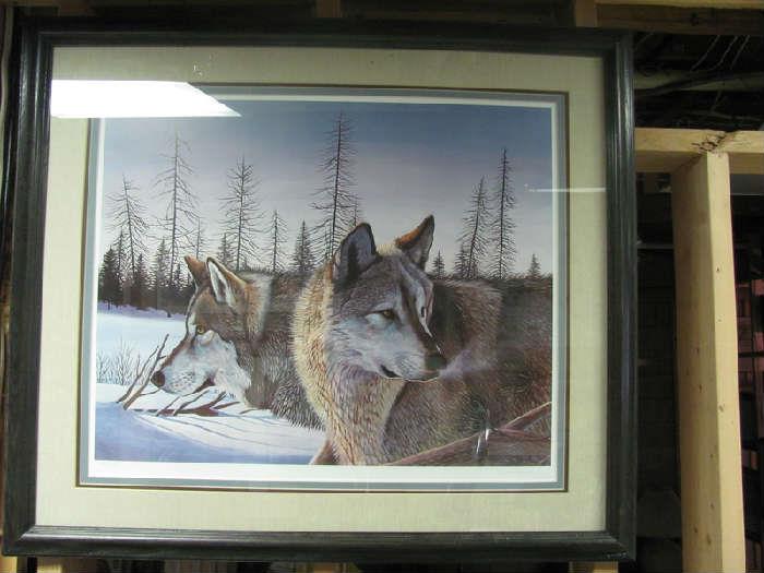 "Wolf Pair" /Daniel Pierce/ 1985/ #182/580