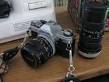 Vintage Canon AE-1 Camera with additional Vivitar lens