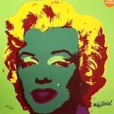 "Marilyn Green" by Andy Warhol 1967. Limited Edition Lithograph Signed in the Plate 822/2400. Approximate 23.6x23.6 in.
