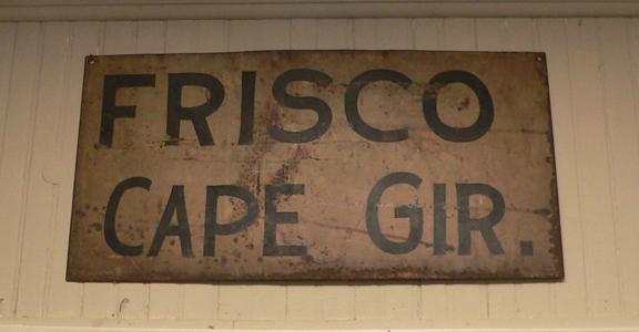 Cape Girardeau, Missouri FRISCO Railroad sign