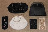 Assortment of Beaded Evening Bags, glasses cases, & one wallet.