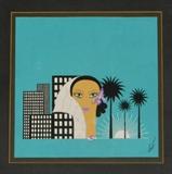 Original Gouache by Erte (1982-1990) from the Collection of the late artist Robert Hoppe.
