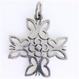 Estate James Avery sterling silver butterfly charm: 7/8", 2.4 gms