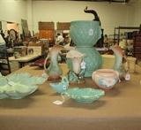 Some of the art pottery..McCoy, Hull