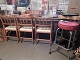 misc. chairs and bar stool