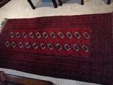 ~ BOKHARA AFGHAN PERSIAN RUG 43" X 7'. EXCELLENT CONDITION! 