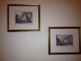 ~ PARISIAN ETCHINGS, ENGLAND ALSO. PLUS SILK PAINTINGS, PRINTS, OIL PAINTINGS....