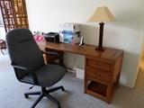Mahogany Desk/ Office Chair