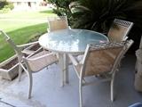 Aluminum Patio set Table/4 chairs