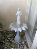 Cement Birdbath/St. Francis Cement Statue