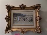Championship Bulldogs in Gold Gilt Frame