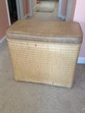 Beautiful (like new) hamper with matching waste basket, being sold as a set