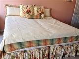 Beautiful Quality Bedding.  Covers Two Twin Beds currently used as a KING size bed.