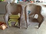 Pair of outdoor Wicker Chairs