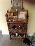 Decorative Hanging Shelf and small collectibles