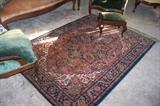 Vintage oriental rug- nice colors.