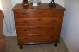 American cherry 4 drawer chest, c. 1860-1870 -