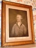 Framed Engraving with Heard family dedication after John Trumbull