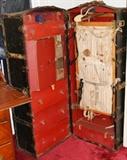Fitted luggage trunks, 1 of 4, all found in the attic, traveled on many trips to Europe