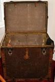 Antique shipping trunks