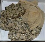 Beaded 1920's flapper and purse made in Paris