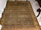 Antique scatter rug, Tabriz, approx. 4x6, worn spots